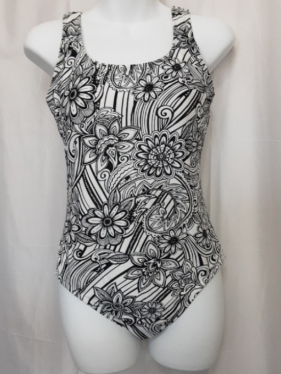 Catalina Other - Catalina Black and White Floral One-Piece Swimsuit